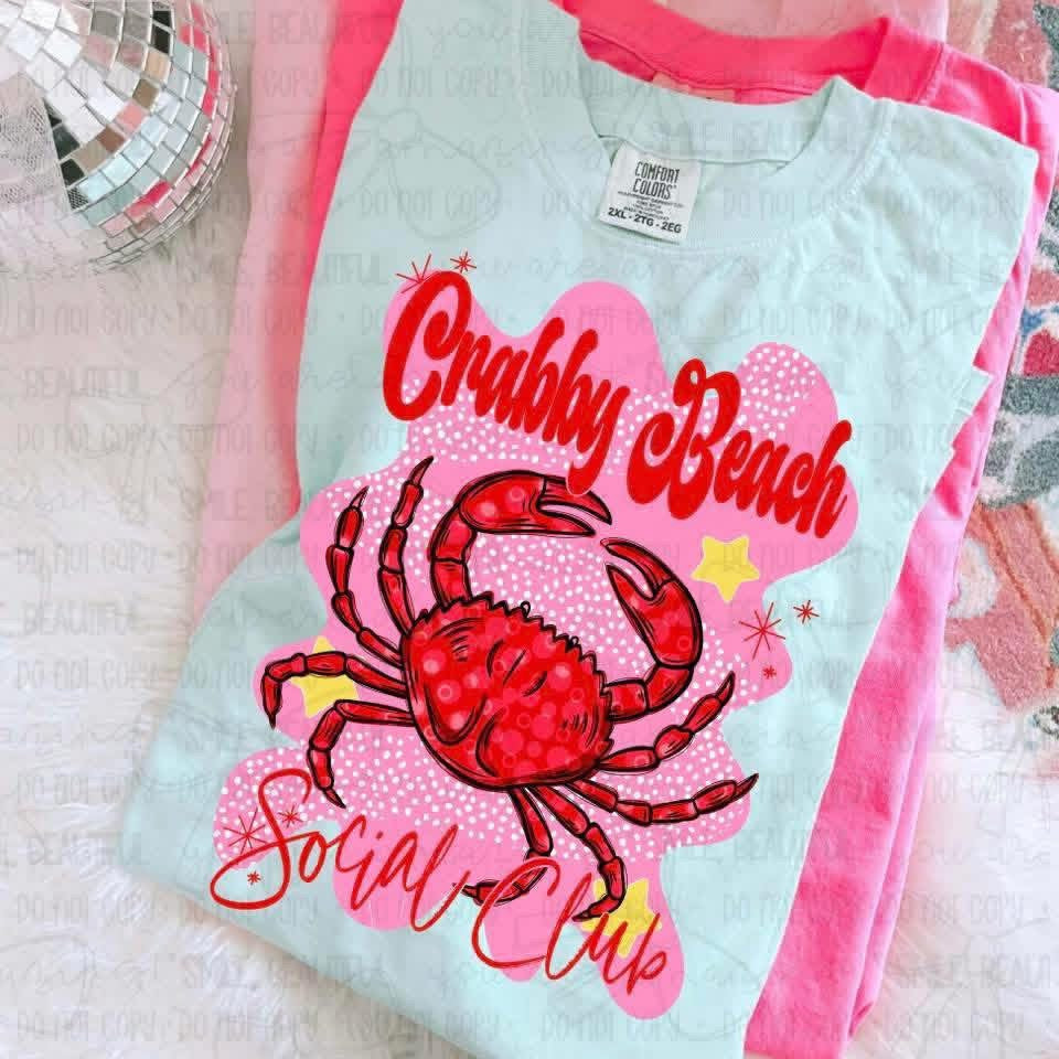 Crabby Until I Hit The Beach Tee