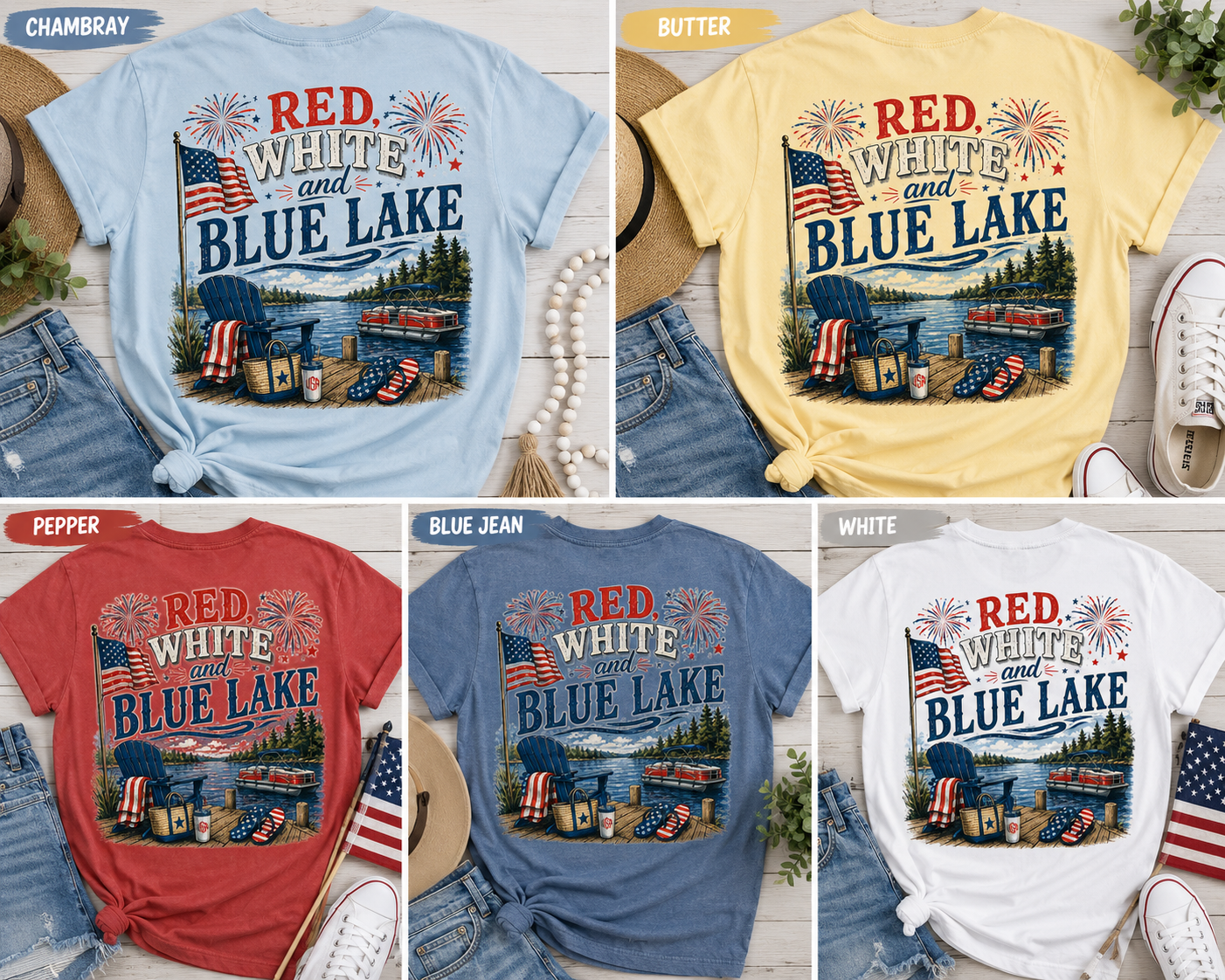 Red White and Blue Lake