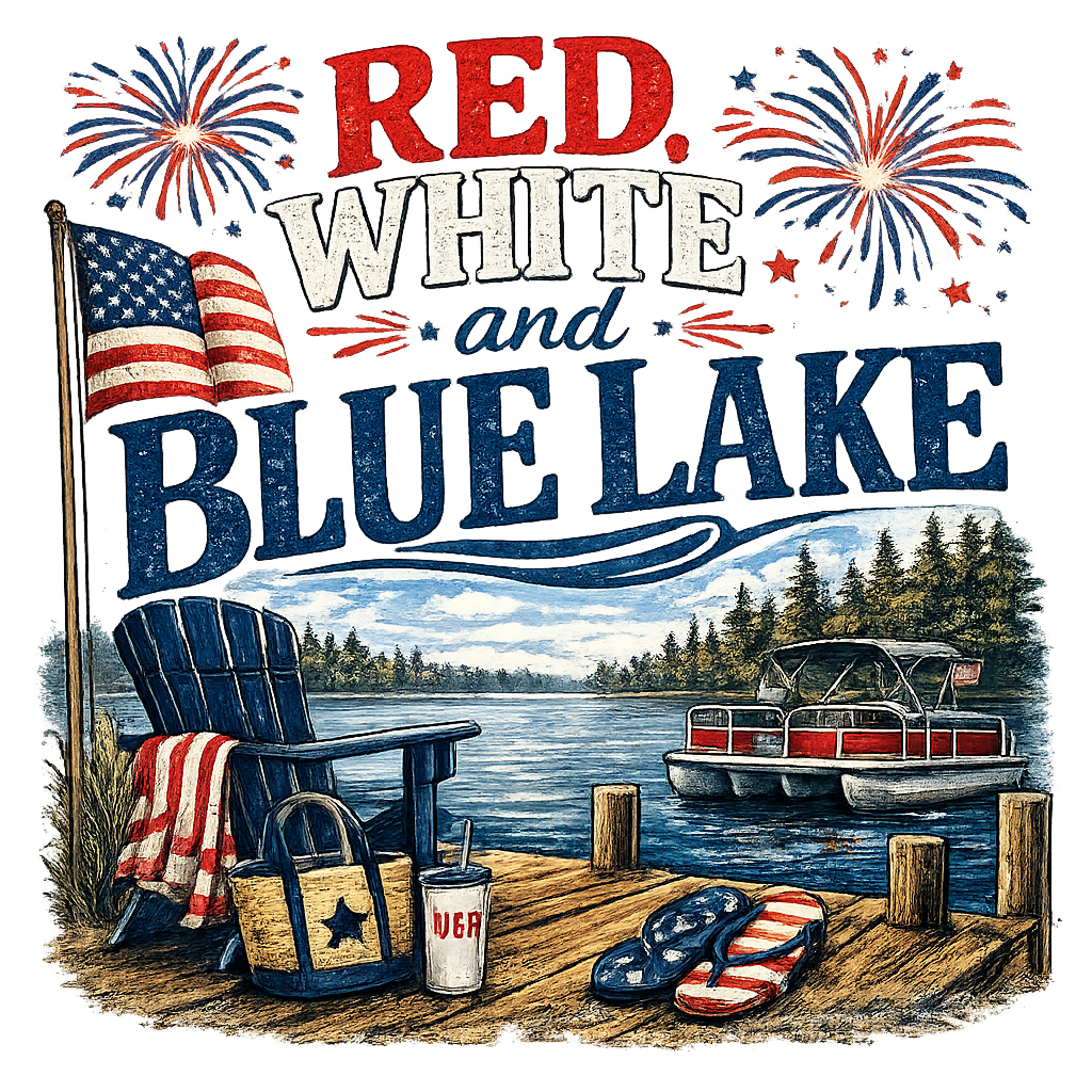 Red White and Blue Lake