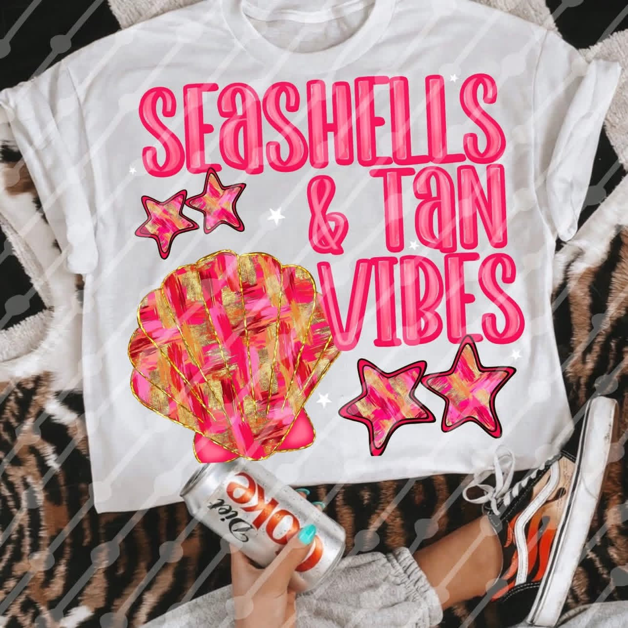 Sea Shells & Tan Vibes T-Shirt