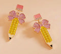 Pencil Bow Earrings